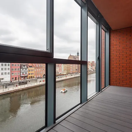 公寓 Flatbook - Deo Plaza Riverside Prestige With Parking Included 格但斯克